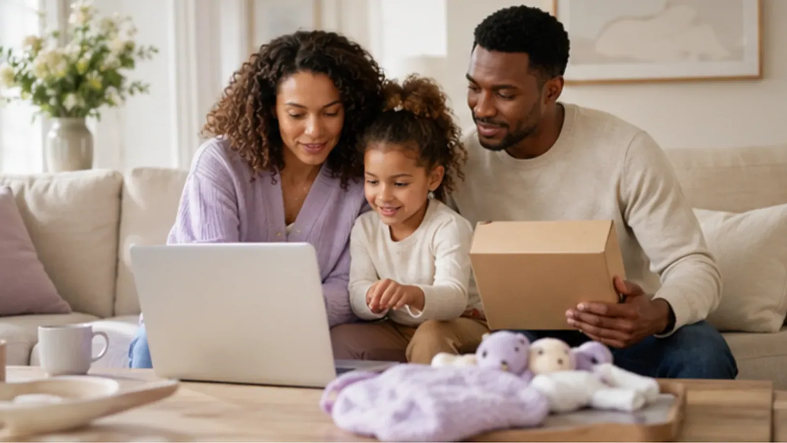 A family reviewing a household purchase before an online handover — visual context for From SHC discovery to eBay purchase